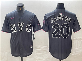 New York Mets #20 Pete Alonso Graphite 2024 City Connect Limited Jersey