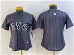 New York Mets Graphite Women's 2024 City Connect Limited Team Jersey