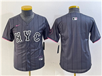 New York Mets Graphite Youth 2024 City Connect Limited Team Jersey
