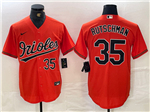 Baltimore Orioles #35 Adley Rutschman Orange Limited Jersey