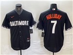 Baltimore Orioles #7 Jackson Holliday Black City Connect Jersey
