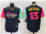 San Diego Padres #13 Manny Machado Black 2022 City Connect Jersey