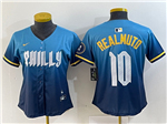 Philadelphia Phillies #10 J.T. Realmuto Women's Blue 2024 City Connect Limited Jersey