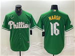 Philadelphia Phillies #16 Brandon Marsh Green St.Patricks Limited Jersey