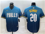 Philadelphia Phillies #20 Mike Schmidt Blue 2024 City Connect Limited Jersey