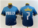 Philadelphia Phillies #7 Trea Turner Youth Blue 2024 City Connect Limited Jersey