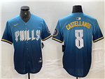 Philadelphia Phillies #8 Nick Castellanos Blue 2024 City Connect Limited Jersey
