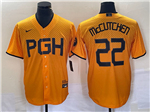 Pittsburgh Pirates #22 Andrew McCutchen Gold 2023 City Connect Jersey