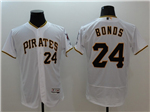 Pittsburgh Pirates #24 Barry Bonds White Flex Base Jersey