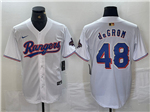 Texas Rangers #48 Jacob deGrom White 2024 Gold Collection Limited Jersey