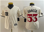 Texas Rangers #53 Adolis Garcia Youth Cream 2023 City Connect Jersey