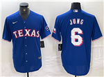 Texas Rangers #6 Josh Jung Royal Blue Limited Jersey