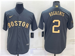 Boston Red Sox #2 Xander Bogaerts Charcoal 2022 MLB All-Star Game Cool Base Jersey