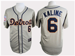 Detroit Tigers #6 Al Kaline Throwback Gray Jersey