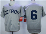 Detroit Tigers #6 Al Kaline 1968 Throwback Gray Jersey