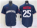 Minnesota Twins #25 Byron Buxton 2023 Alternate Navy Cool Base Jersey