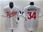 Minnesota Twins #34 Kirby Puckett White Cool Base Jersey