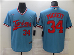 Minnesota Twins #34 Kirby Puckett Vintage Light Blue Jersey