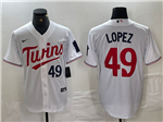 Minnesota Twins #49 Pablo López White Limited Jersey