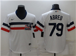 Chicago White Sox #79 José Abreu White Cooperstown Collection Cool Base Jersey