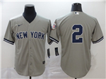 New York Yankees #2 Derek Jeter Gray 2020 Hall of Fame Induction Cool Base Jersey