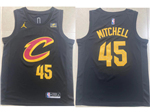 Cleveland Cavaliers #45 Donovan Mitchell 2022-23 Black Statement Swingman Jersey