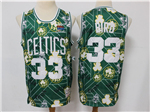 Boston Celtics #33 Larry Bird Green Tear Up Pack Hardwood Classics Jersey