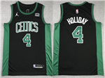 Boston Celtics #4 Jrue Holiday Black Statement Swingman Jersey