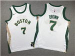 Boston Celtics #7 Jaylen Brown Youth 2023-24 White City Edition Swingman Jersey