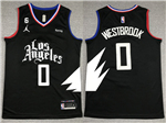 Los Angeles Clippers #0 Russell Westbrook 2022-23 Black Statement Edition Swingman Jersey