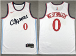 Los Angeles Clippers #0 Russell Westbrook 2024-25 White Swingman Jersey