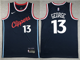 Los Angeles Clippers #13 Paul George 2024-25 Navy Swingman Jersey