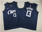 Los Angeles Clippers #13 Paul George Youth 2023-24 Black City Edition Swingman Jersey
