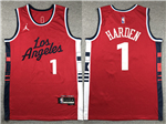 Los Angeles Clippers #1 James Harden 2024-25 Red Statement Edition Swingman Jersey