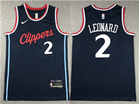 Los Angeles Clippers #2 Kawhi Leonard 2024-25 Navy Swingman Jersey