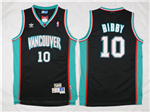 Vancouver Grizzlies #10 Mike Bibby Black Hardwood Classics Jersey