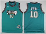 Vancouver Grizzlies #10 Mike Bibby Teal Hardwood Classics Jersey