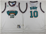 Vancouver Grizzlies #10 Mike Bibby White Hardwood Classics Jersey