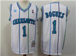 Charlotte Hornets #2 Muggsy Bogues 1992-93 White Hardwood Classics Jersey