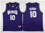 Sacramento Kings #10 Mike Bibby Throwback Purple Jersey