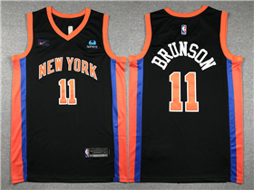 New York Knicks #11 Jalen Brunson 2022-23 Black City Edition Swingman Jersey