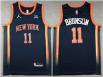 New York Knicks #11 Jalen Brunson 2022-23 Navy Statement Edition Swingman Jersey
