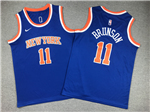 New York Knicks #11 Jalen Brunson Youth Blue Swingman Jersey