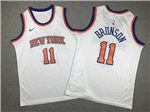 New York Knicks #11 Jalen Brunson Youth White Swingman Jersey
