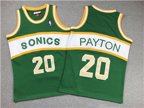 Seattle SuperSonics #20 Gary Payton Youth 1994-95 Green Hardwood Classics Jersey