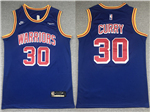 Golden State Warriors #30 Stephen Curry 2021-22 Blue Classic Edition Swingman Jersey