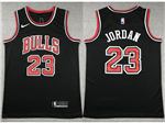 Chicago Bulls #23 Michael Jordan Black Swingman Jersey