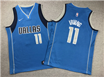 Dallas Mavericks #11 Kyrie Irving Youth Blue Swingman Jersey