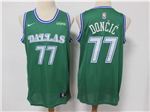Dallas Mavericks #77 Luka Dončić 2020-21 Green Classic Edition Swingman Jersey
