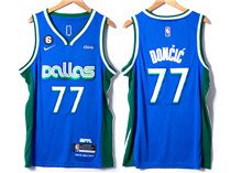 Dallas Mavericks #77 Luka Dončić 2022-23 Blue City Edition Swingman Jersey